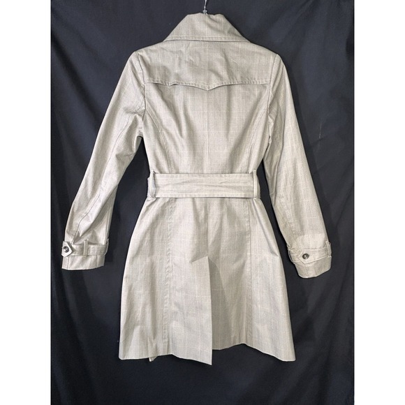 Rag & Bone Double Breasted Plaid Trench Coat Women's 6 Classic - Picture 10 of 14